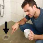 Doccia che non scarica l’acqua velocemente: il trucco poco noto per evitare allagamenti