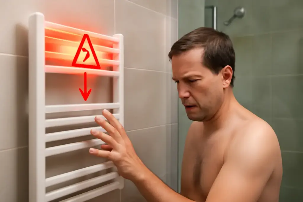 Cosa succede se installo il termoarredo troppo vicino alla doccia? Soluzione che migliora sicurezza e comfort
