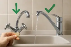 Qual è la differenza tra rubinetteria tradizionale e miscelatore monocomando? Risparmio e praticità a sorpresa