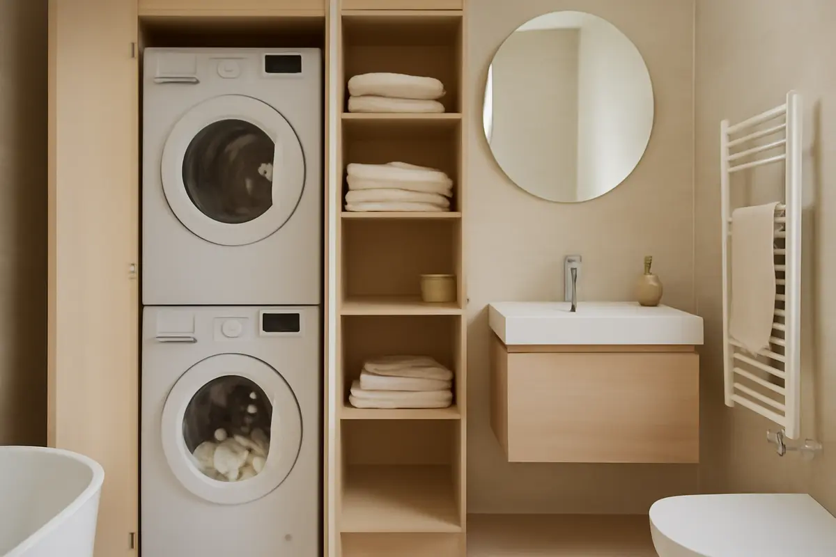Colonna lavanderia integrata in bagno è utile? Il plus di ordine e i limiti reali da mettere in conto