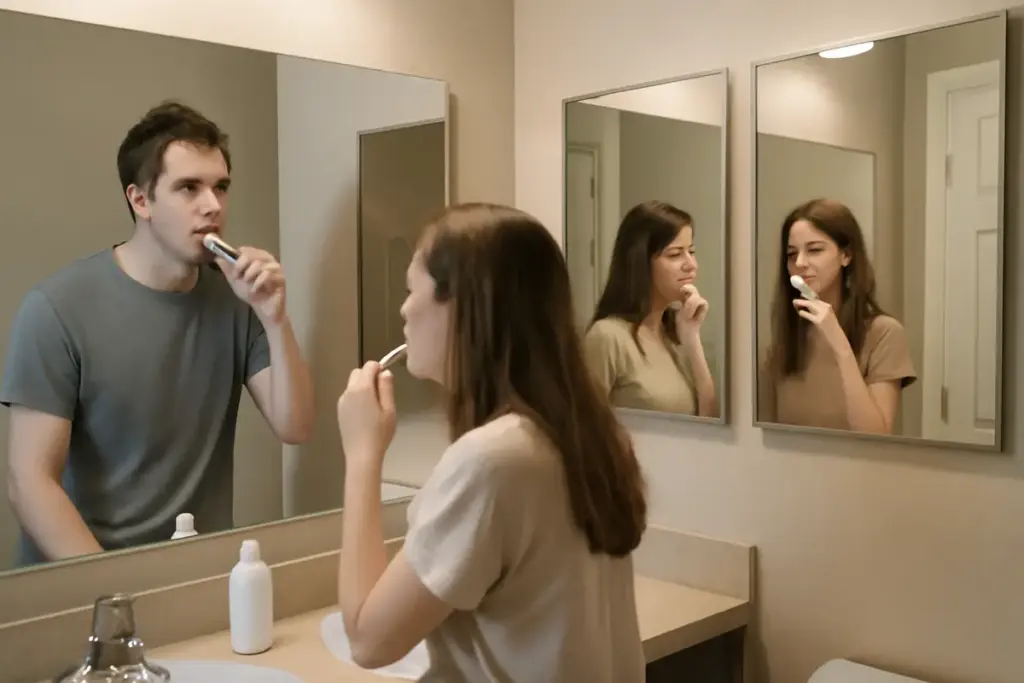 È meglio uno specchio ampio o doppio in bagno condiviso? Pro e contro poco noti