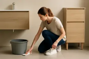 Mobile bagno sospeso o a terra: quale soluzione aiuta davvero nelle pulizie quotidiane
