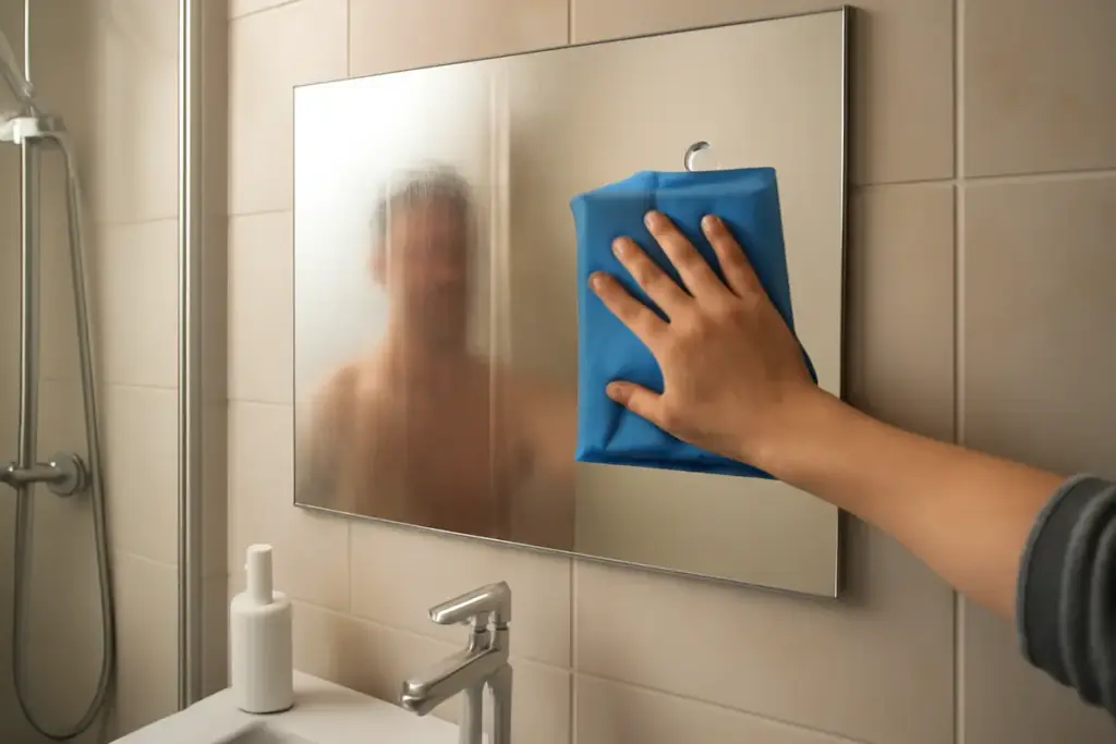 Perché si forma la condensa sullo specchio bagno dopo la doccia? Il metodo pratico per eliminarla