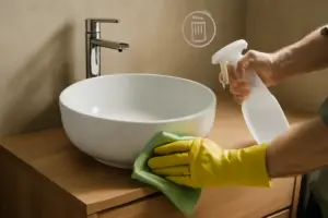 Lavabo d’appoggio su mobile: manutenzione facile o difficile? I consigli anti-spreco che funzionano