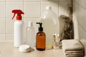 Quali contenitori usare per prodotti e detersivi in bagno? La scelta sicura che previene muffa