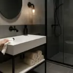 Stile industriale in bagno: come ottenerlo senza rinunciare a facilità di pulizia