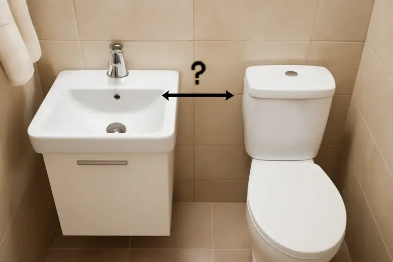 Qual è la giusta distanza tra lavabo e wc? Regola utile che migliora comfort e pulizia