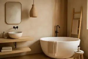 Bagno in stile nordico: i materiali che scaldano l’ambiente e gli errori da evitare