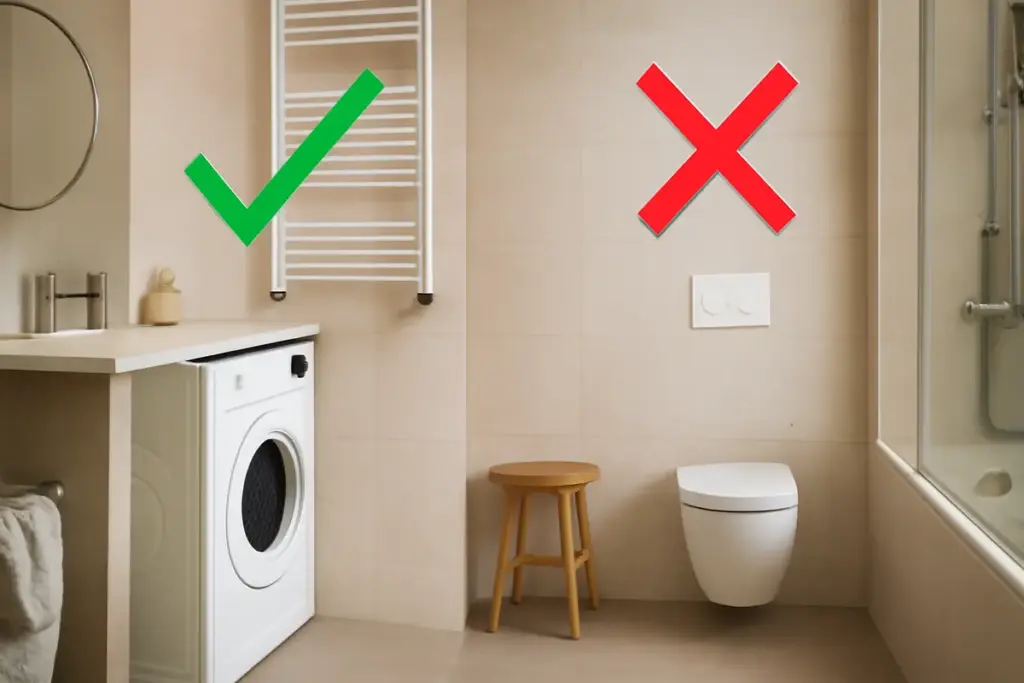 Lavatrice in bagno sì o no? Scopri i pro e contro per ottimizzare lo spazio