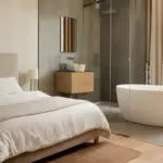 Bagno open space su camera: privacy a rischio o plus di design? Cosa valutare prima di decidere