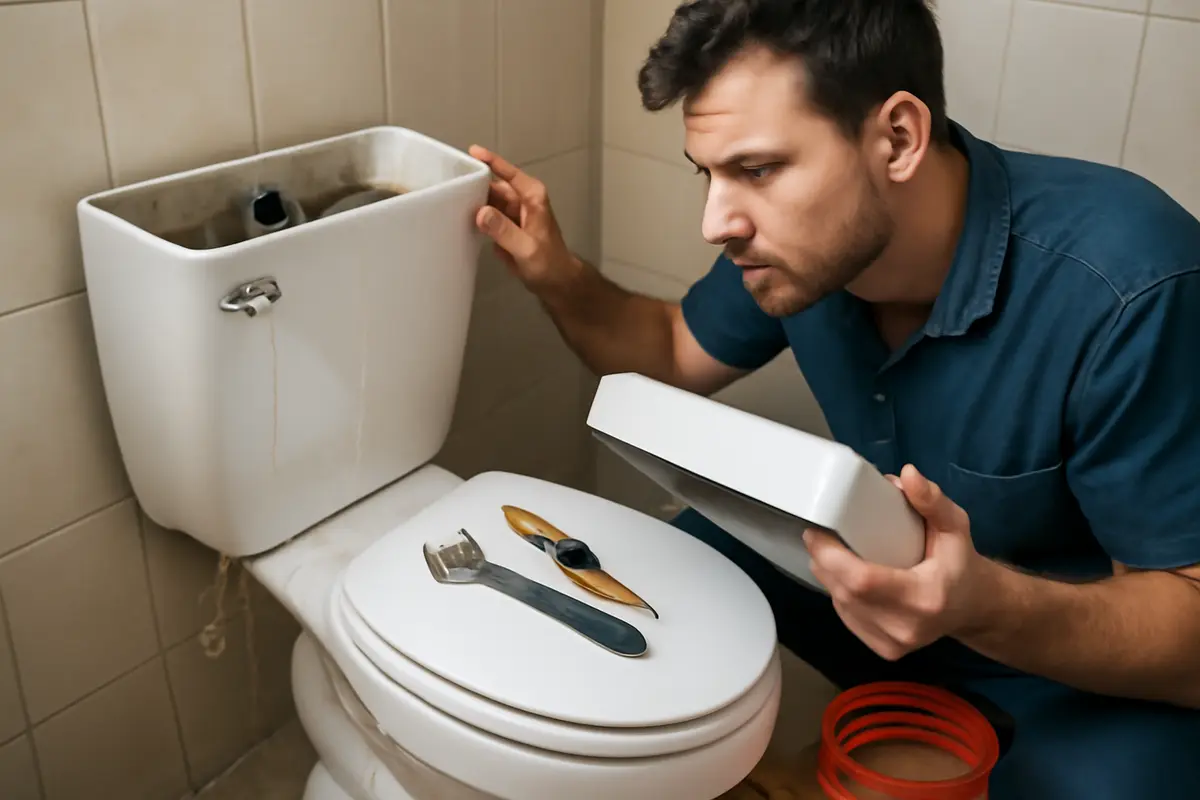 Cassetta wc che perde acqua dopo lo scarico: cosa controllare prima di sostituire tutto