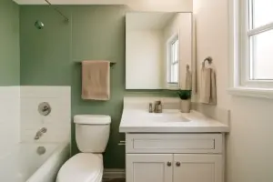 Quali colori scegliere per un bagno piccolo? Semplice trucco visivo per renderlo più ampio